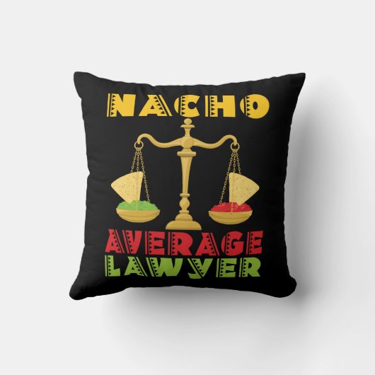 ナチョ平均弁護士おもしろいシンコデマヨ クッション (裏面)