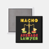 ナチョ平均弁護士おもしろいシンコデマヨ マグネット (正面/裏面)
