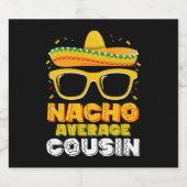 ナチョ平均従兄弟ファミリーシンコデマヨ ビールラベル (シングルラベル)