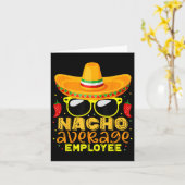 ナチョ平均従業員Cinco De Mayo誕生日 カード (黄色い花)