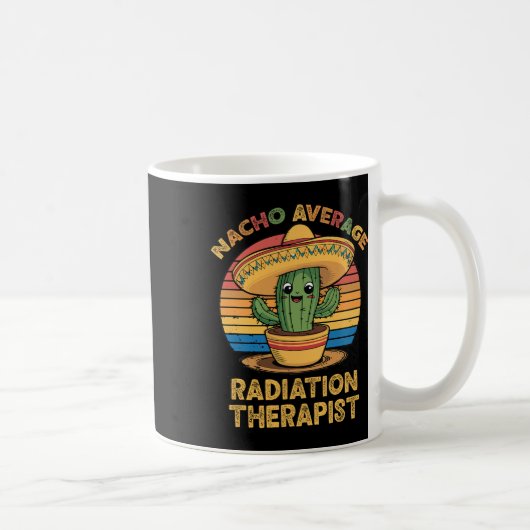 ナチョ平均放射線セラピストメキシカンコデ コーヒーマグカップ (右)