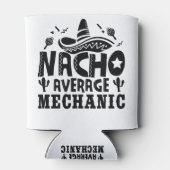 ナチョ平均整備士おもしろいオートリペアマンフィエスタ 缶クーラー (裏面)