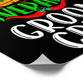 ナチョ平均新郎クルーおもしろいメキシコCinco De Ma ポスター (角)