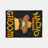 ナチョ平均新郎メキシコ料理の夫Cinco De フリースブランケット (正面(横))