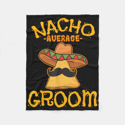 ナチョ平均新郎メキシコ料理の夫Cinco De フリースブランケット (正面)