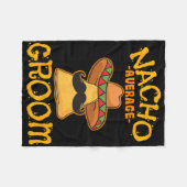 ナチョ平均新郎メキシコ料理の夫Cinco De フリースブランケット (正面(横))
