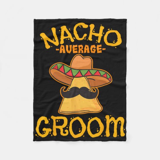 ナチョ平均新郎メキシコ料理の夫Cinco De フリースブランケット (正面)