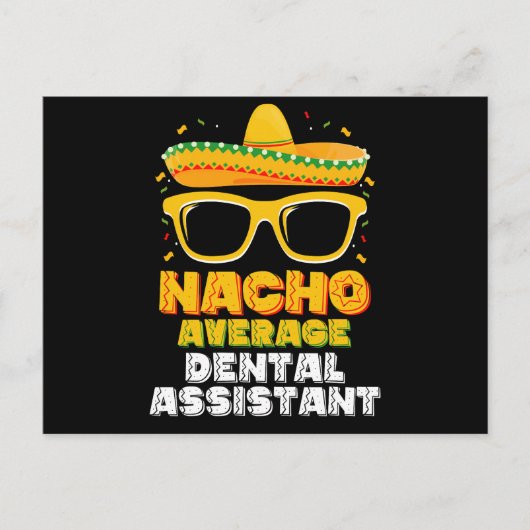 ナチョ平均歯科助手Cinco De Mayo ポストカード (正面)