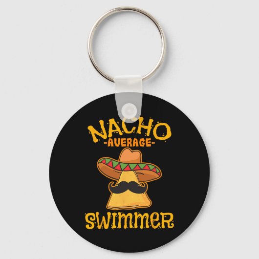 ナチョ平均泳ぐ人シンコデマヨメキシコフェスタ キーホルダー (正面)