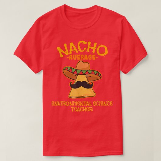 ナチョ平均環境科学先生Cinco Tシャツ (デザイン正面)