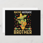 ナチョ平均的な兄のジョークcinco de Mayoユーモア シーズンカード (正面/裏面)