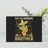 ナチョ平均的な兄のジョークcinco de Mayoユーモア シーズンカード (スタンド正面)
