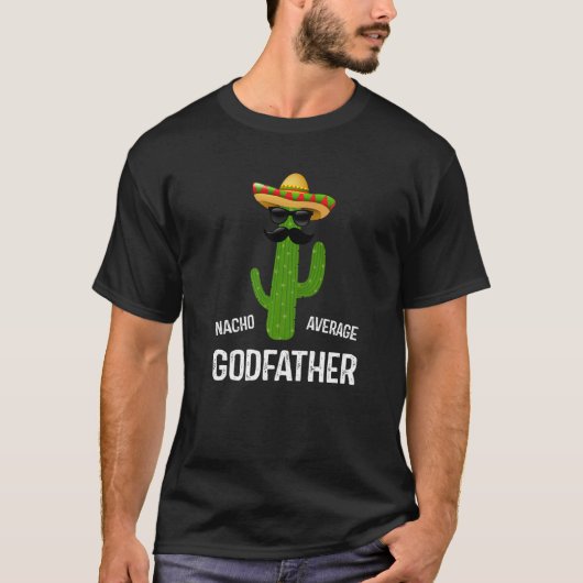 ナチョ平均的な神最高の父が永遠に父 Tシャツ (正面)