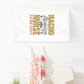 ナチョ平均看護師エクストラスパイシーヴィンテージTシャツデザイン 横断幕 (インサイチュ)