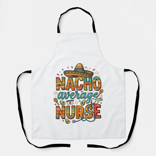 ナチョ平均看護師フィエスタベクターTシャツデザイン_1 エプロン (正面)