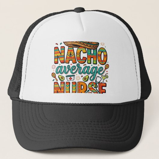 ナチョ平均看護師フィエスタベクターTシャツデザイン_1 キャップ (正面)
