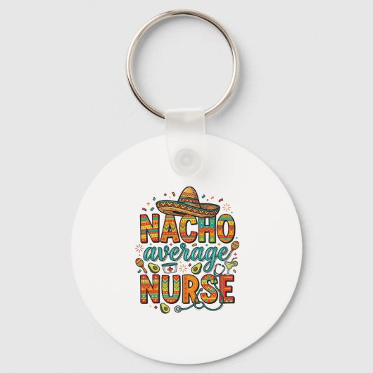 ナチョ平均看護師フィエスタベクターTシャツデザイン_1 キーホルダー (正面)