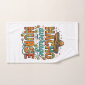 ナチョ平均看護師フィエスタベクターTシャツデザイン_1 ハンドタオル (ハンドタオル)