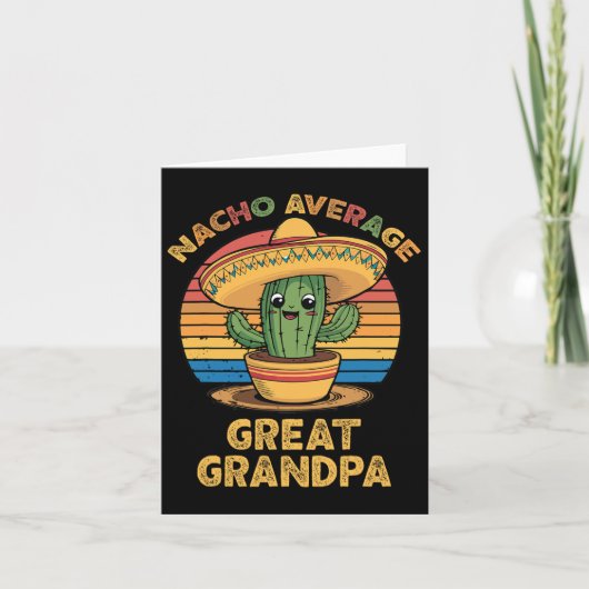 ナチョ平均素晴らしおじいちゃんマッチングMexican Cinco カード (正面)