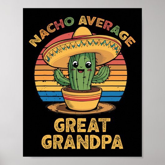 ナチョ平均素晴らしおじいちゃんマッチングMexican Cinco ポスター (正面)