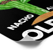 ナチョ平均老人メキシコの老人おもしろいCinco ポスター (角)