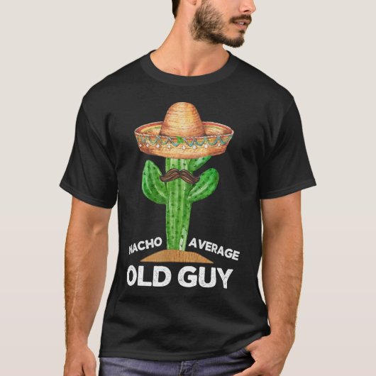 ナチョ平均老人メキシコの老人おもしろいCinco Tシャツ (正面)