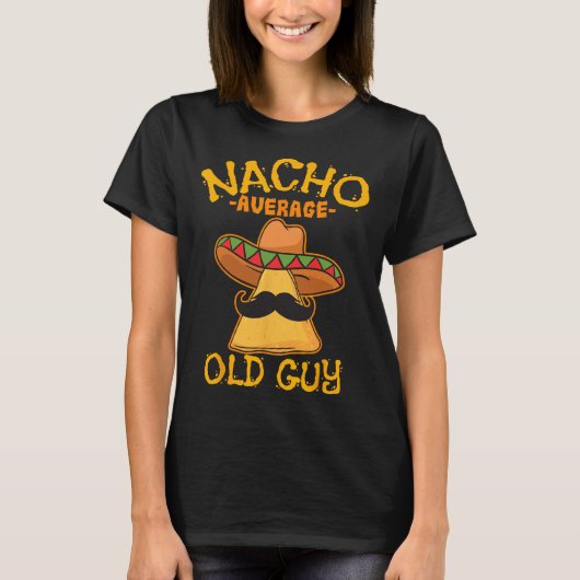 ナチョ平均老人メキシコ祖父チンコデ Tシャツ (正面)