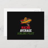 ナチョ平均航空会社パイロット ポストカード (正面/裏面)