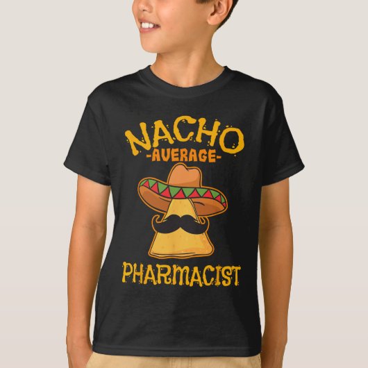 ナチョ平均薬剤師メキシコCinco De Mayo Fie Tシャツ (正面)