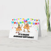 ナチョ平均誕生日おもしろいプン カード (正面)