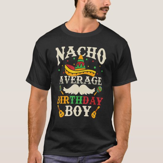 ナチョ平均誕生日ボーイズ Tシャツ (正面)