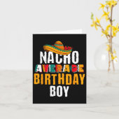 ナチョ平均誕生日ボーイチンコデマヨメおもしろいックス カード (黄色い花)