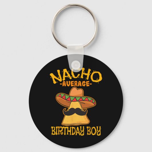 ナチョ平均誕生日ボーイデイお祝いシンコ キーホルダー (正面)