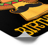 ナチョ平均誕生日ボーイデイお祝いシンコ ポスター (角)