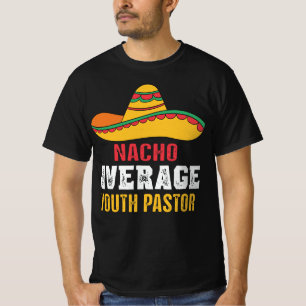 ナチョ平均青年牧師おもしろい Tシャツ