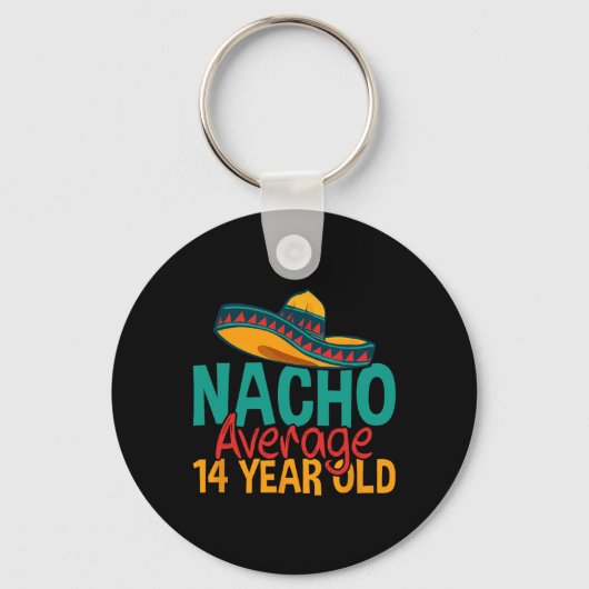 ナチョ平均14歳Cinco De Mayo 14誕生 キーホルダー (正面)