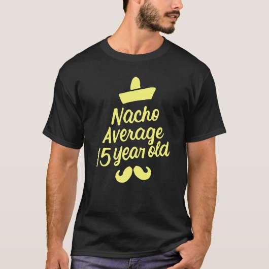 ナチョ平均15歳メキシコ誕生日Cinco D Tシャツ (正面)