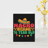 ナチョ平均16歳Cinco De Mayo 16誕生 カード (黄色い花)