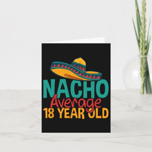 ナチョ平均18歳Cinco De Mayo18誕生 カード (正面)