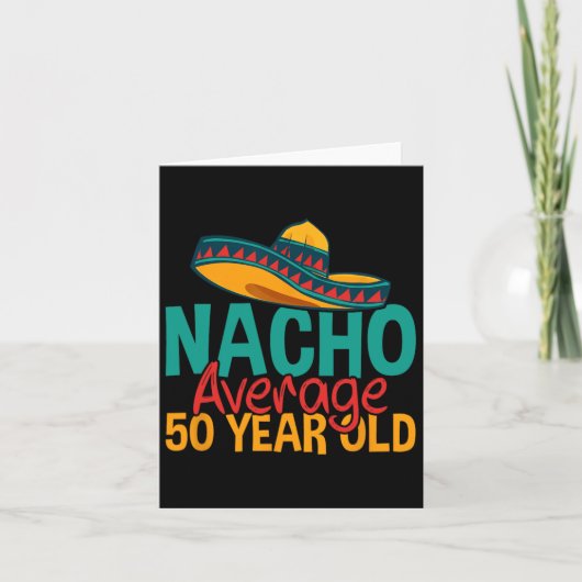 ナチョ平均50歳Cinco De Mayo50誕生 カード (正面)