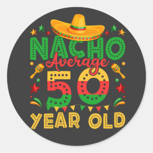 ナチョ平均50歳Cinco de Mayo ラウンドシール