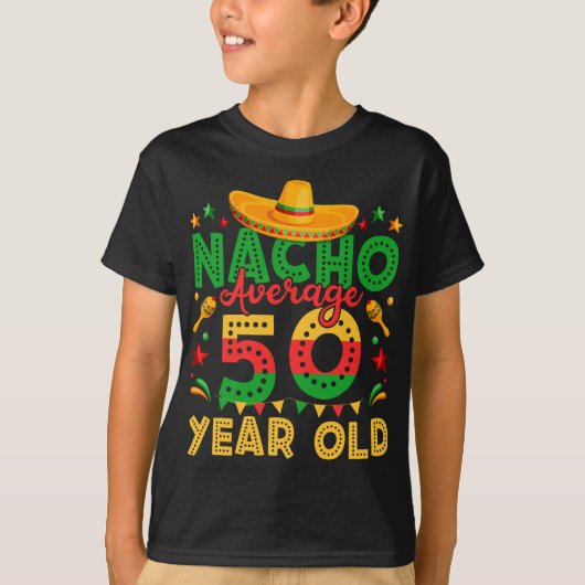 ナチョ平均50歳Cinco de Mayo Boy Tシャツ (正面)