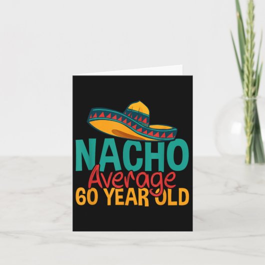 ナチョ平均60歳Cinco De Mayo60誕生 カード (正面)