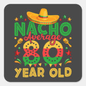 ナチョ平均80歳Cinco de Mayo スクエアシール (正面)