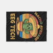 ナチョ平均EegテックメキシコCinco De Mayo Techn フリースブランケット (正面(横))