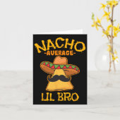 ナチョ平均Lil Bro Cinco De Mayoメキシコブラザーズ カード (黄色い花)