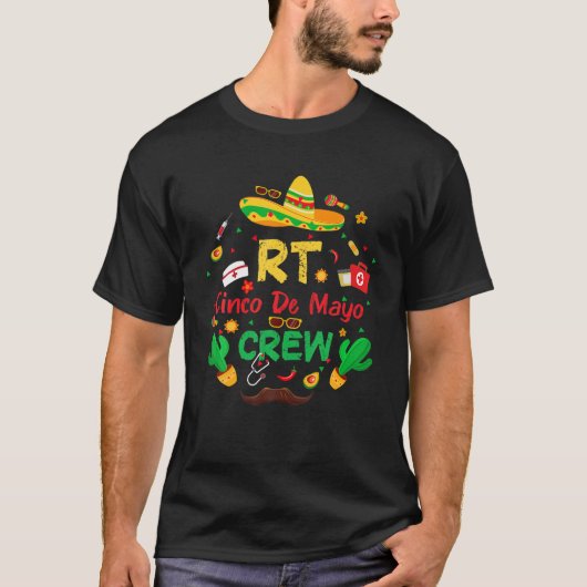 ナチョ平均RTナースCinco De Mayo Crew Mexican Tシャツ (正面)