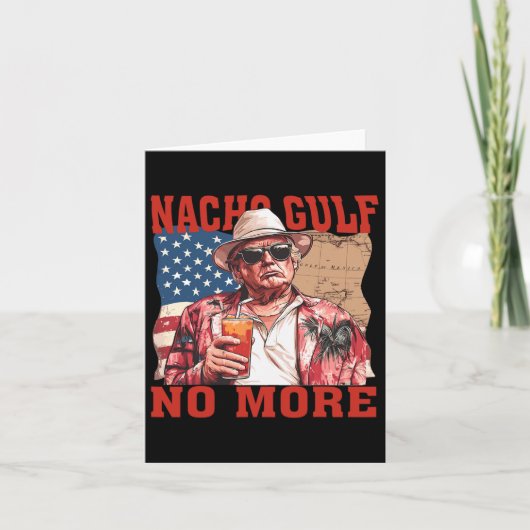 ナチョ湾もはや州の統一された湾トランプおもしろい カード (正面)