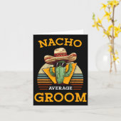 ナチョ結婚平均新郎のおもしろい未来夫シン カード (黄色い花)