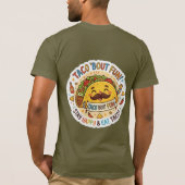 「ナチョ・アベレージ・タコ」おもしろグラフィックTシャツ Tシャツ (裏面)